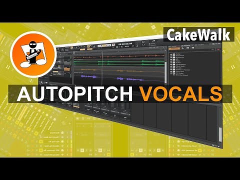 How to pitch correct vocals in Cakewalk with Bandlab autopitch