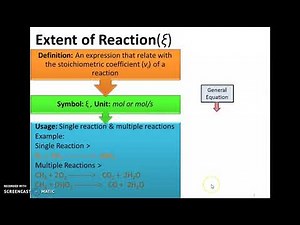Reactive Material Balance - Part 1 Extent