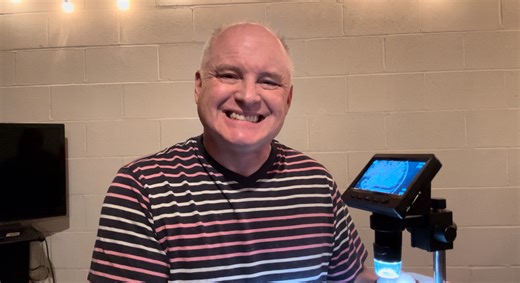 Watch Review of the digital coin microscope on Amazon Live