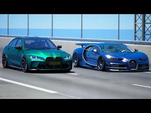 +10,000HP!!! BMW M3 G80 vs Bugatti Chiron | DRAG & TRACK RACE