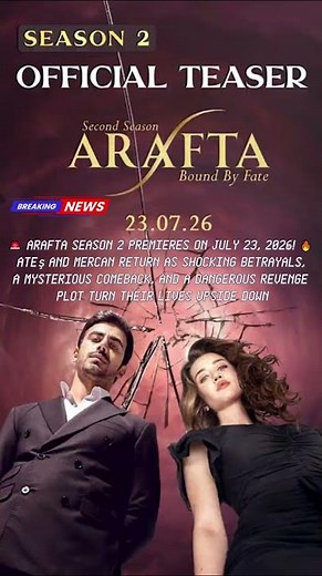 🚨 FINALLY! ARAFTA SEASON 2 RELEASE DATE IS HERE! 😱🔥 #ytshorts #arafta #turkishseries