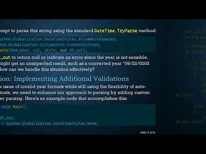 Parsing and Validating DateTime Strings in C# : Handling Auto-Generated Formats