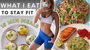 2.3K views · 92 reactions | Here is what I eat in day to stay fit, in this full day of eating each meal is 15 mins which makes staying fit quick & easy! What was your fav meal from this video? let me know down below 珞 ♡ SHOP MY WOMEN'S BEST SUPPLEMENTS: https://womens.best/Shop-Vicky ♡ MY WORKOUT APP: https://www.dailythrive.app | Vicky Justiz | Facebook