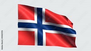 Norway flag with transparent background