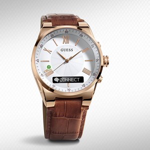 Smart in tech and sophistication. Find your GUESS Connect here: bit.ly/ConnectFeatures | GUESS Watches