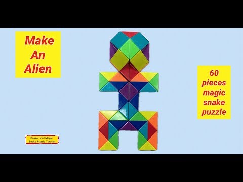 Make An Alien - 60 Pieces Magic Snake Puzzle @snakelordmagicsnakepuzzletutor