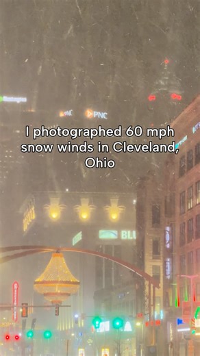I photographed tonight’s 60 mph snowy wind in Cleveland, Ohio and these are some of the shots I got | Gabe Wasylko Photography