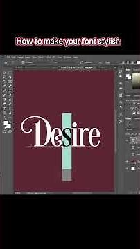 CorelDRAW and Photoshop tutorial how to get stylish fonts #graphicdesign #photoshoptutorial