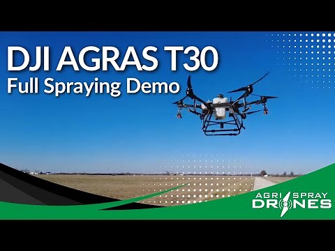 Agras T30 - Full Spraying Demo