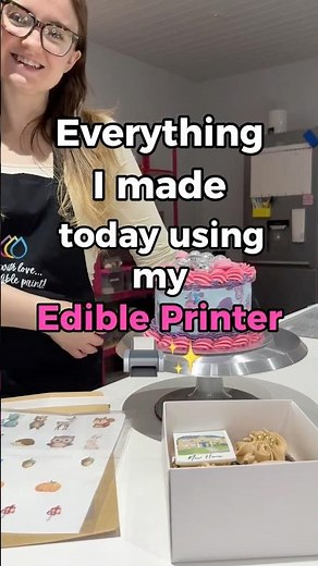 Everything you can make in a day with an edible printer! 🩷🙌🖨️💫#bakingbusiness #bakery #cake