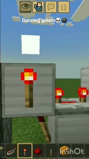 How to make a dancing golem in Minecraft using simple redstone 😎🤓