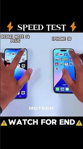 Redmi Note 14 Pro Plus vs iPhone 16 – SPEED TEST 😱⚡