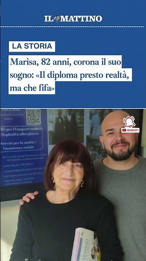 Marisa, 82 anni, corona il suo sogno: «Il diploma presto realtà, ma che fifa»