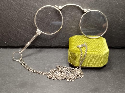 Antique Lorgnette Gold Metal Flip-up Opera Glasses Reading Magnifying Victorian Era Side Handle Gift for Her and Him - Etsy UK