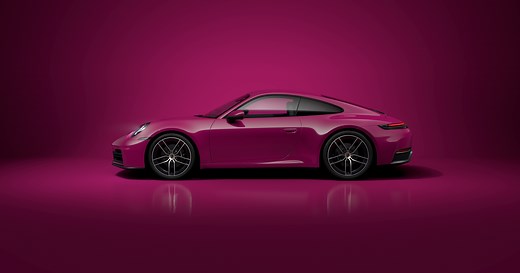 The Porsche 911 in Rubystar | Porsche Paint to Sample