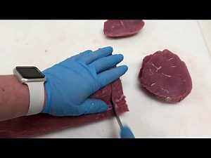 How to cut a beef Eye of Round, trim, cut, prepare, package