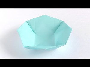 【折り紙】お皿の作り方② 底面サイズ約3.8cm×3.8cm