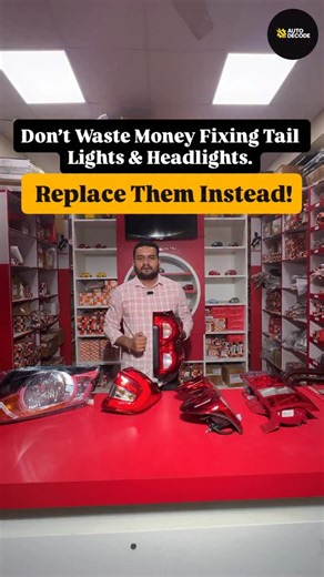 Auto Decode | Auto Secrets Unlocked! on Instagram: "Stop fixing your headlights again and again — it’s a waste of money! One new light = long-term peace of mind 👇 Most people try to repair broken headlights or tail lights to save money — but those fixes rarely last. Cracks, moisture, or weak sealing return within weeks, and you end up spending twice! In this video, we explain why replacing with a new, genuine light assembly is the smarter, long-term option — especially with GST 2.0 benefits and