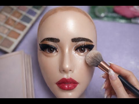 Relaxing ASMR Makeup Routine | Soft Whispering & Gentle Sounds (No Talking)