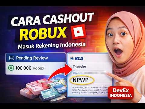 Cara Cairkan Robux Jadi Uang Rupiah! Tutorial DevEx Roblox Indonesia