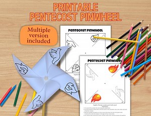 Printable Pentecost Pinwheel Kids Church Activity Pentecost Sunday School Crafts Holy Spirit Coloring Page Homeschool Christian Activities - Etsy