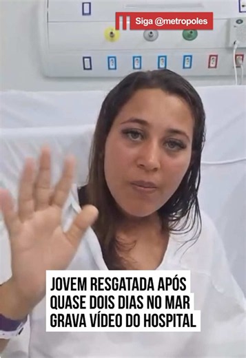 🌊🙏 SOBREVIVEU 42 HORAS NO MAR Como alguém consegue resistir tanto tempo à deriva? 😳 Bruna Damaris Sant’Anna da Silva, de 26 anos, apareceu em um vídeo gravado no #hospital onde está internada após ser encontrada com vida depois de passar cerca de 42 horas à deriva no mar, em #Ilhabela, no litoral norte de #SãoPaulo. Ela desapareceu no domingo (24), durante um passeio de moto aquática ao lado de Dheorge Pereira Bernardino, de 28 anos. As buscas pelo homem continuam nesta quarta-feira (27). Voc