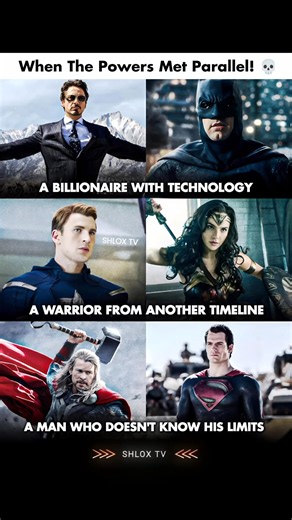 When Superpowers Met Parallel! 💀 | #IronMan #Batman #Thor #Superman #Marvel #DC