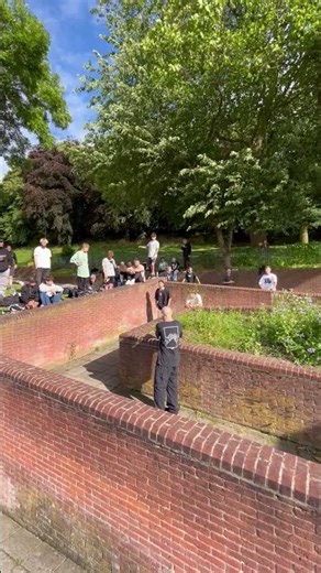 Exciting Parkour Stunt Thrills the Crowd