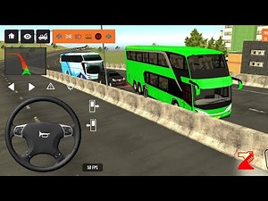 BUS SIMULATOR INDONESA || 🚍Bus Driving👮‍♂️ City • new Coach bus Simulator-Android Gameplay Bus 2025
