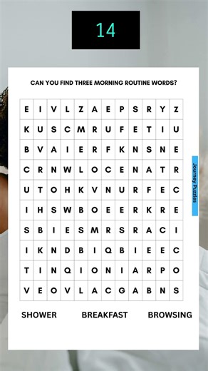 🌞 Can you find all the morning routine words before time runs out?