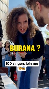 5.1M views · 246K reactions | 100 singers surprised me in Germany!!  Today I was playing at the public piano in Hamburg, when suddenly a girl asked me to play 'O Fortuna' by Carl Orff! But I didn't expect that 100 singers would join me 勞 #piano #publicpiano #chor #ofurtuna #flashmob #singers #epicmoment | Emilio Piano | Facebook
