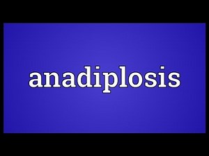 Anadiplosis Meaning
