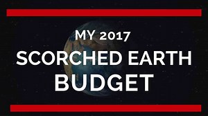 My scorched earth 2017 budget -$11,340