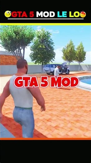 GTA 5 mod in Indian bike driving 3d|| #shorts #gta5 #indianbikedriving3d