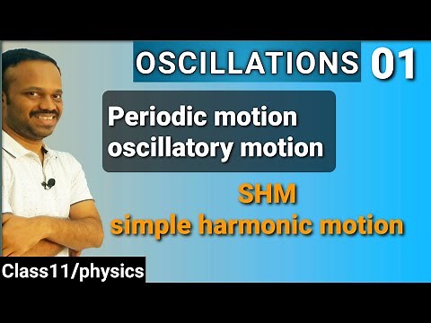 Oscillations 01: Introduction, periodic motion, oscillatory motion, simple harmonic motion SHM
