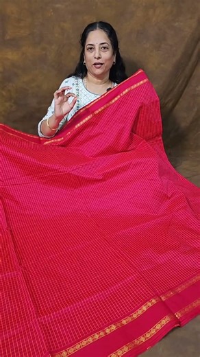 Ammamma-Style Vintage Gadwal Saree in Reddish Pink | Pure Heritage Feel 💖
