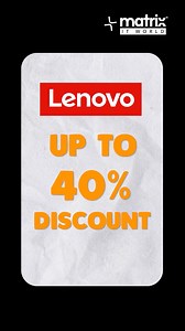 This deal is one in a million—don’t miss out! Get up to 40% off on Lenovo and 30% off on HP at Matrix IT Store! Plus, enjoy free accessories worth ₹3,000, no-cost EMI, and cashback up to ₹10,000! Deals this good don’t last forever—Offer ends on March 31st. So, hurry up! 📞 Contact us: 91 9388 114 400 🌐 Visit: www.matrixitworld.com | Matrix IT World