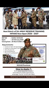 SANDF Forms openings 16 February Share and Apply #saarmy🇿🇦 #SHARETOHELP #sandf #fyp #viral | Job sharing database