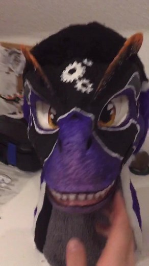 Dilophosaurus Dino Mask Fursuit Making Process