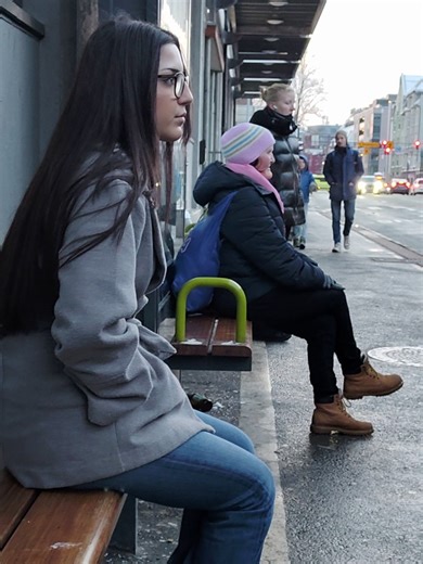 Braving the Cold: A Young Woman's Winter Struggle