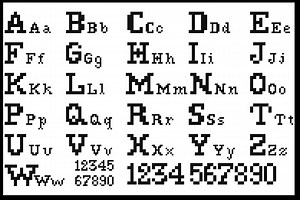 Cross Stitch Alphabet Pattern: Lettering Font (PDF Instant Download) #A9FC3 - Etsy Canada