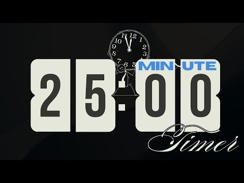 25 Minute Timer ⏱️ Silent Countdown | For Study, Workout, Meditation, Focus, Pomodoro, Yoga, Cooking