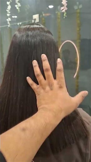 permanent straight hair look/hair tutorial #trending #hair #permanent