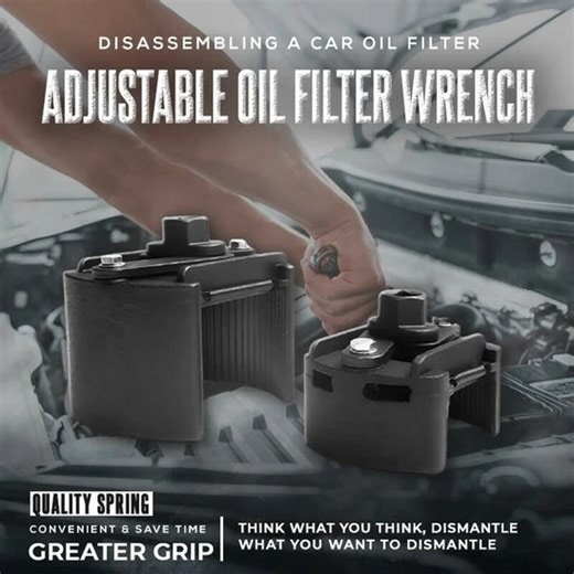 Disassembling a car oil filter, Adjustable Oil Filter Wrench can do it. Get it here | Likwispect