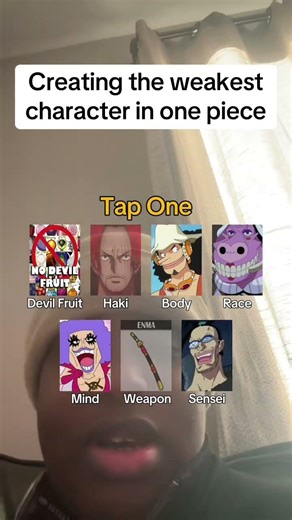Creating the weakest character in one piece #animefilter #onepiece #anime #manga #filter #luffy