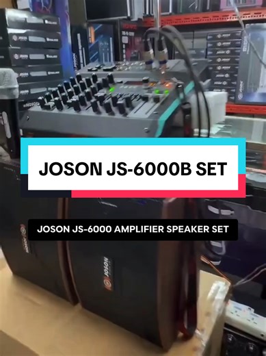 Joson JS-6000B Amplifier Speaker Set & JET 4 PLUS Mixer