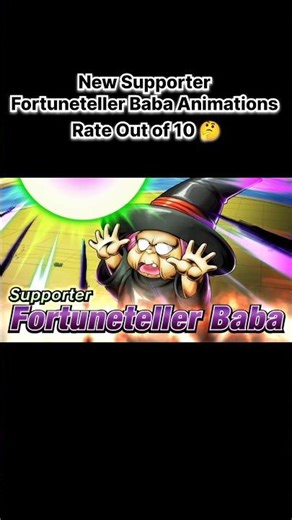 New Supporter Fortuneteller Baba Animations 🔥 #dbl #dblegends #dragonballlegends #dblpvp #goku