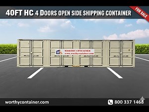 40ft HC Open Side Shipping Container 4D for Sale - Worthy Container