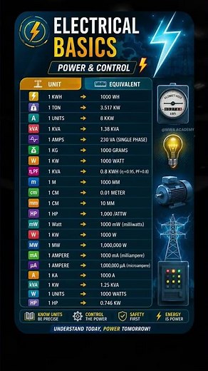 📚 The Electrical Cheat Sheet Everyone Needs! #explore