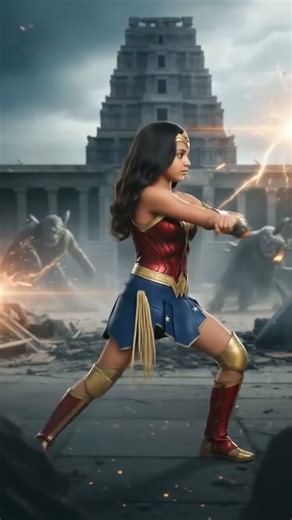 Wonder Woman fight#karate #shortsfeed #youtubevideo #ayish Alish vlog #wonder woman#ayish #fighting